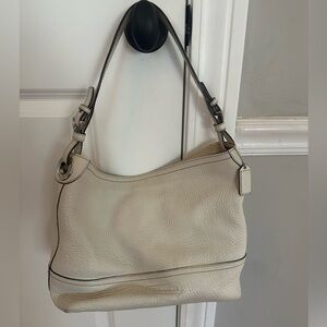 Vintage Y2K Coach Leather Shoulder Bag – Cream